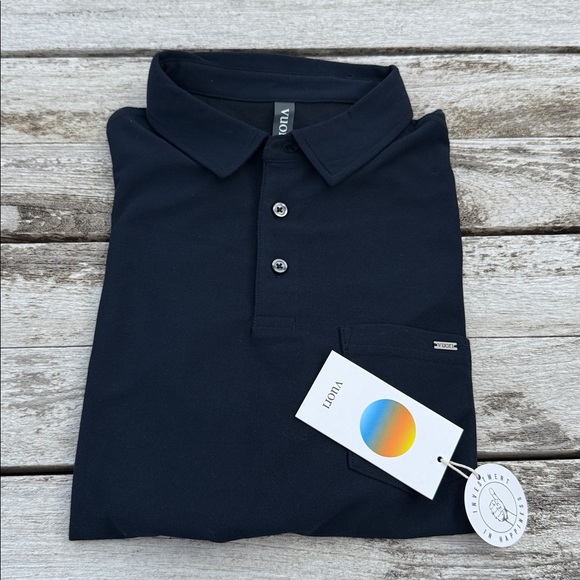 VUORI MEN'S ACE POLO ink blue size SMALL NWT